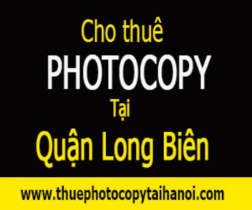 Cho thuê máy photocopy tại Quận Long Biên